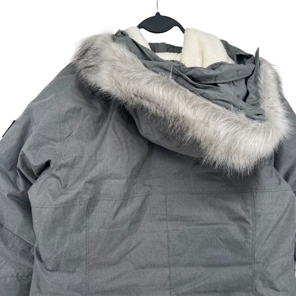 Columbia Women's Suttle Mountain Long Insulated Jacket Coat Parka Grey NWT sz L - Picture 8 of 11